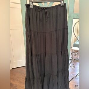 Aerie Beach Club Tiered Maxi Skirt